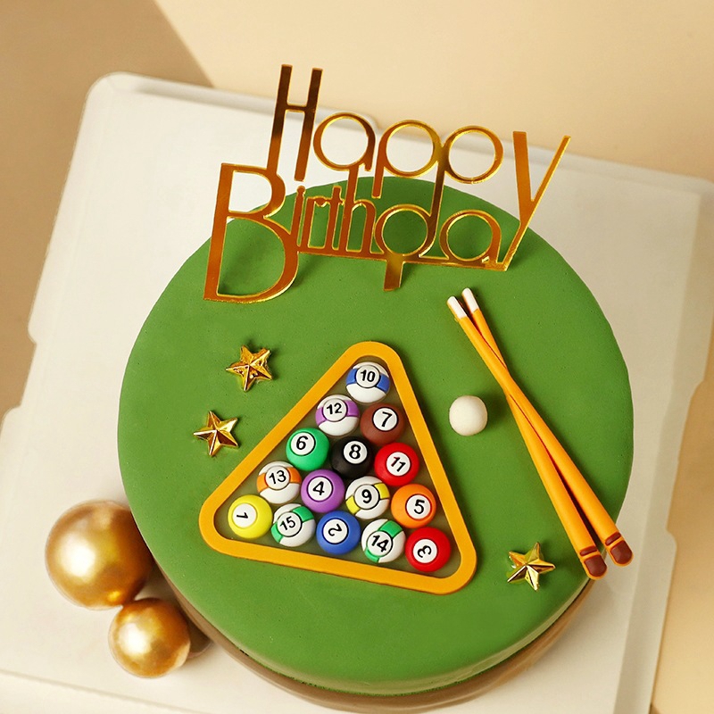 Billiard Ball Cake Decoration  - Table Tennis Games recension och pris